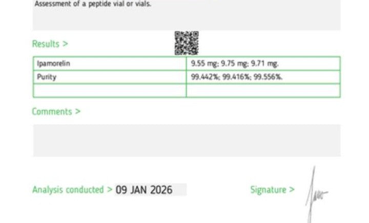 Ipamorelin 10MG vial 3rd party tested