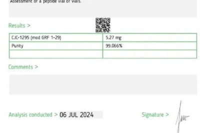 CJC 1295 no DAC 5mg vial 3rd Party Tested